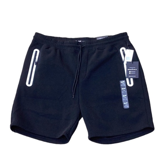 MENS NWT BROOKLYN CLOTH 7” SHORTS BLACK XL - Picture 2 of 9